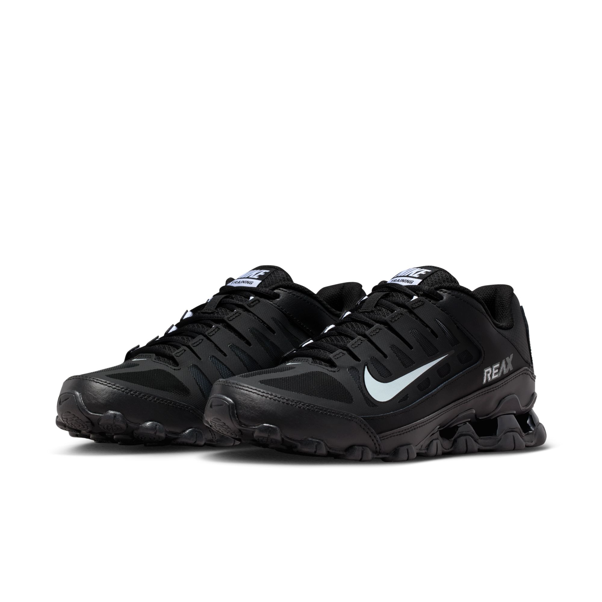 Sneaker NIKE "W NIKE REAX 8 TR MESH", Damen, Gr. 38,5, schwarz, weiß, Leder, Synthetik, Schuhe Sneaker