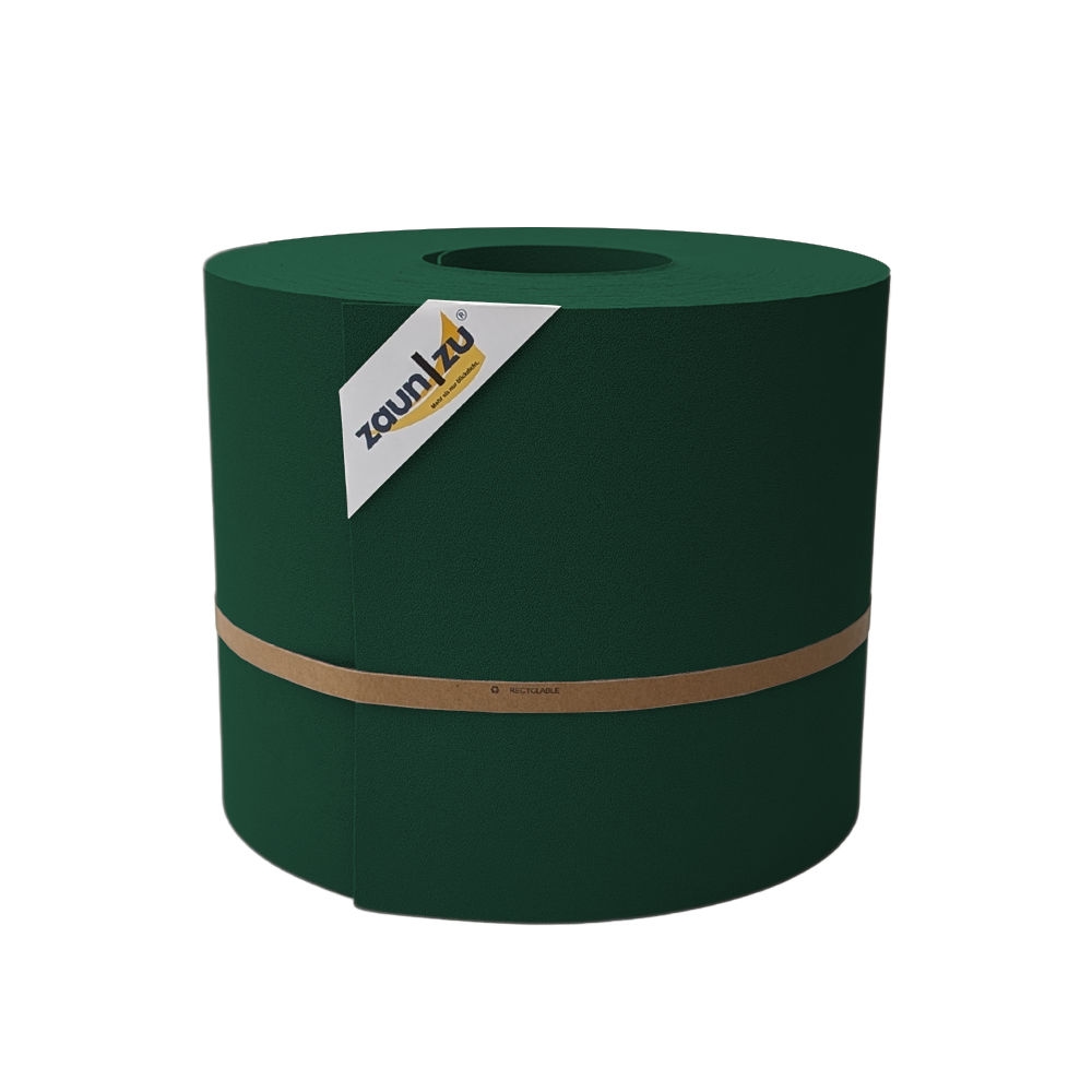 zaun|zu® Sichtschutz Premium Maxi für Doppelstabmatten 24cm hoch Grün 50m Image