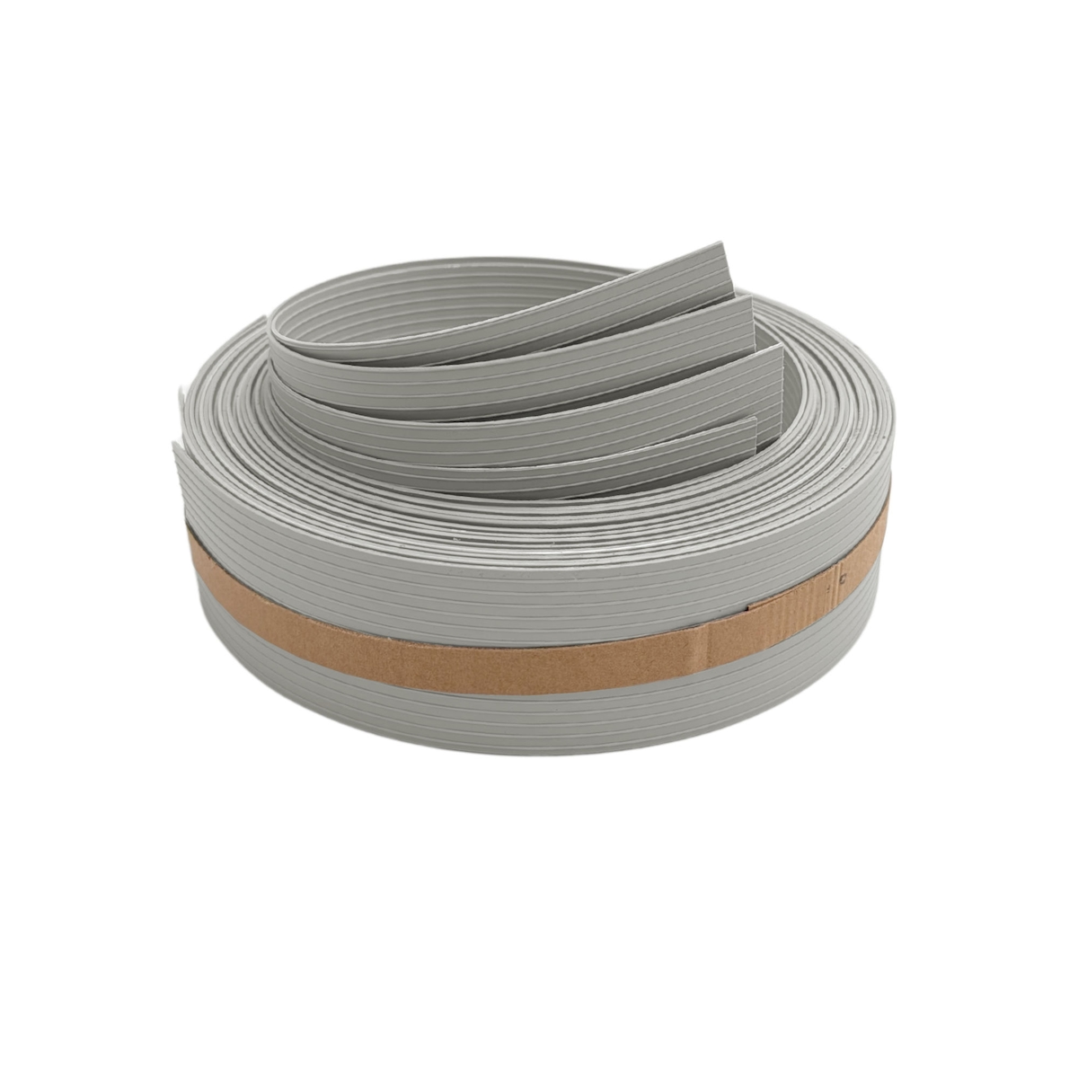 zaun|zu® Sichtschutz RILLE VIERTEL Set Sichtschutz für Doppelstabzäune Steingrau 2,55m Image