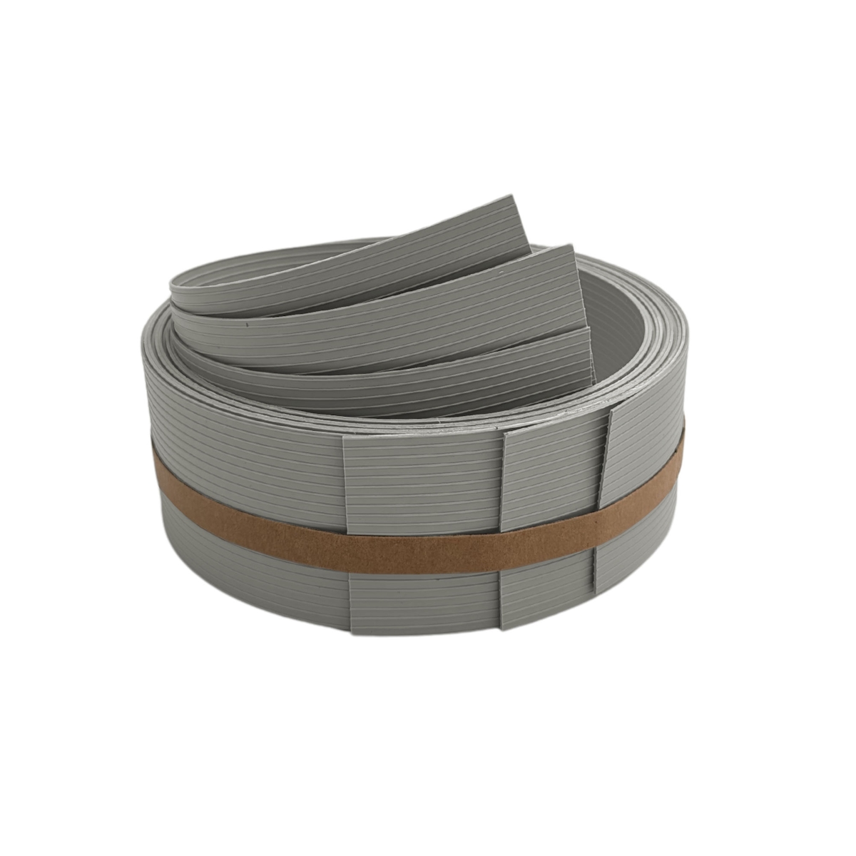 zaun|zu® Sichtschutz RILLE DRITTEL Set für Doppelstabzaun Steingrau 2,55m Image