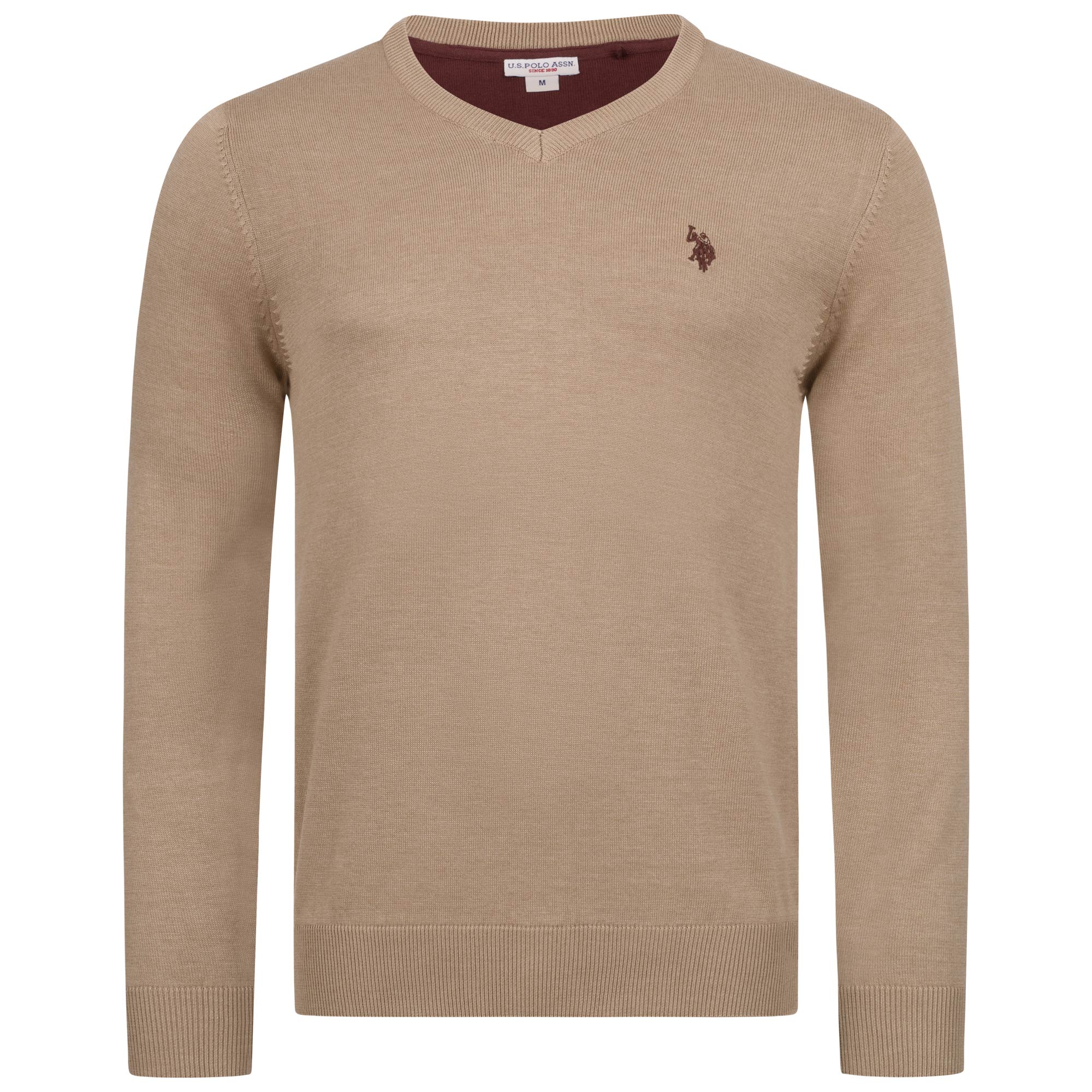 U.S. POLO ASSN. Herren V-Neck Pullover Classic Fit aus Baumwollmix Image