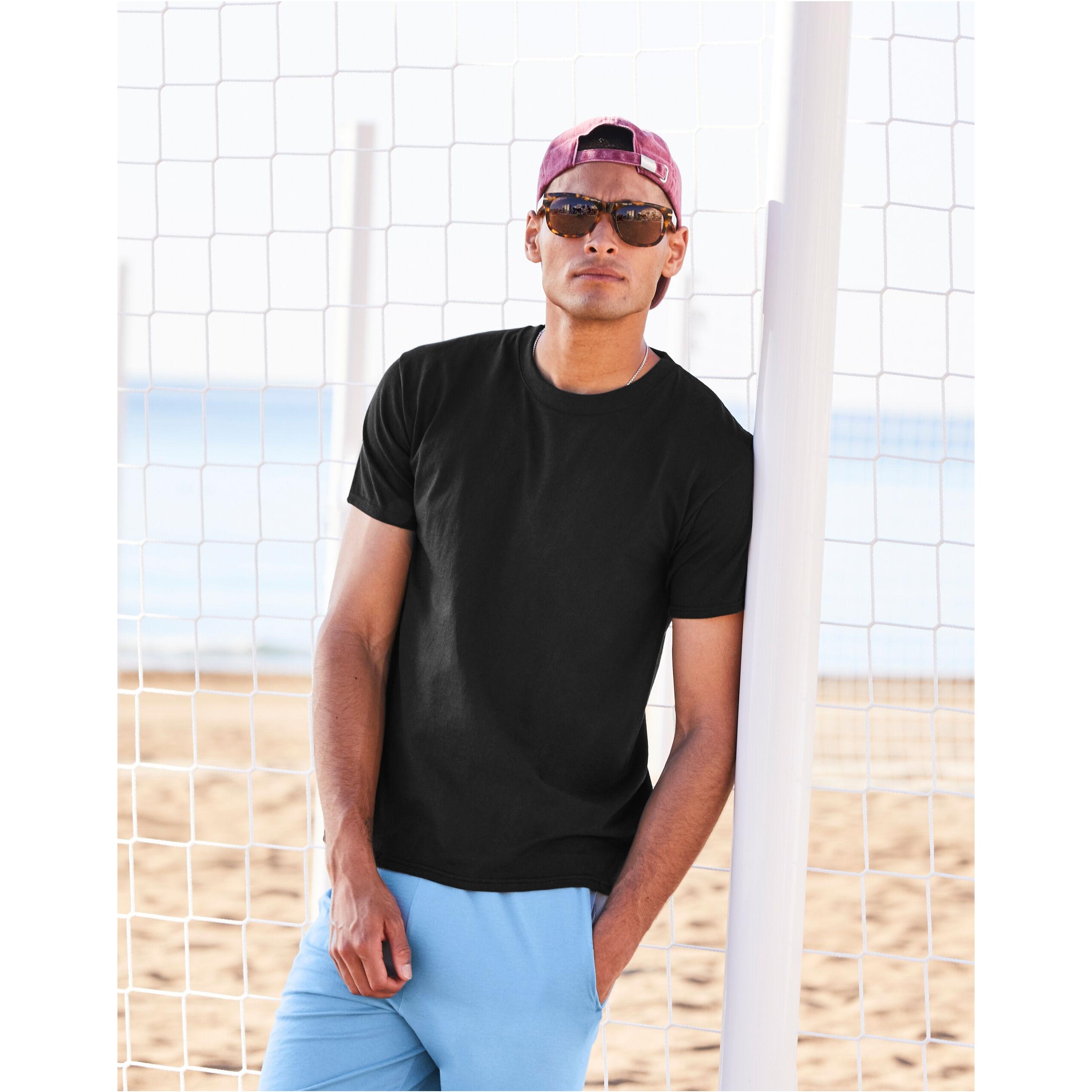 Fruit of the Loom - "Iconic Premium" T-Shirt für Herren (Cranberry) Image