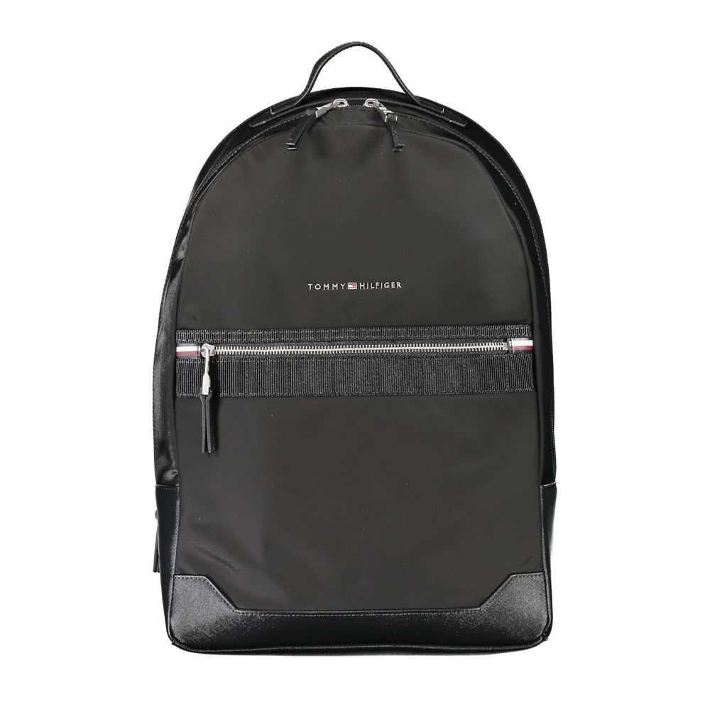 Tommy Hilfiger Rucksack Schwarzer Nylon-Rucksack Image
