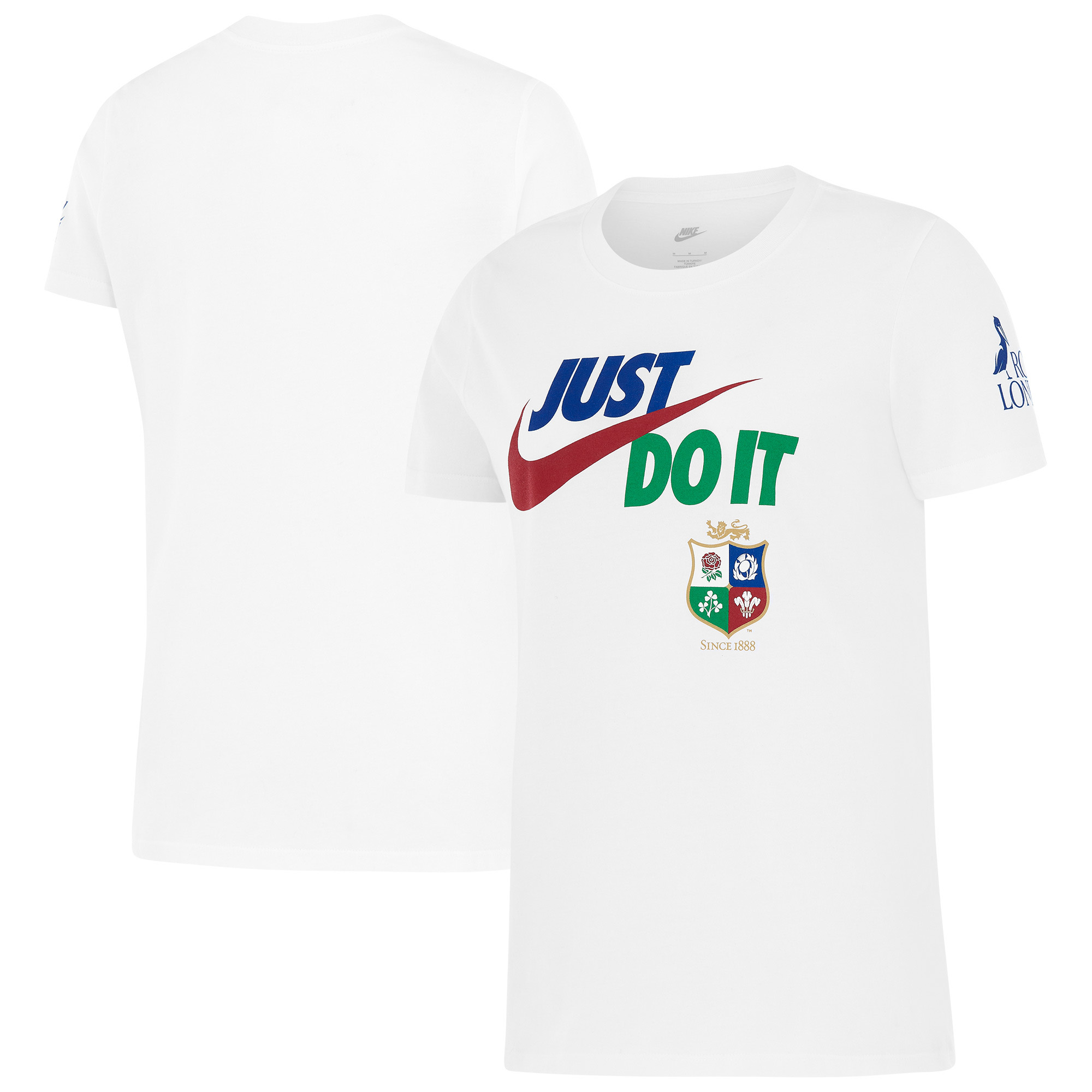 British & Irish Lions Nike Just Do It T-Shirt – Weiß – Damen Image