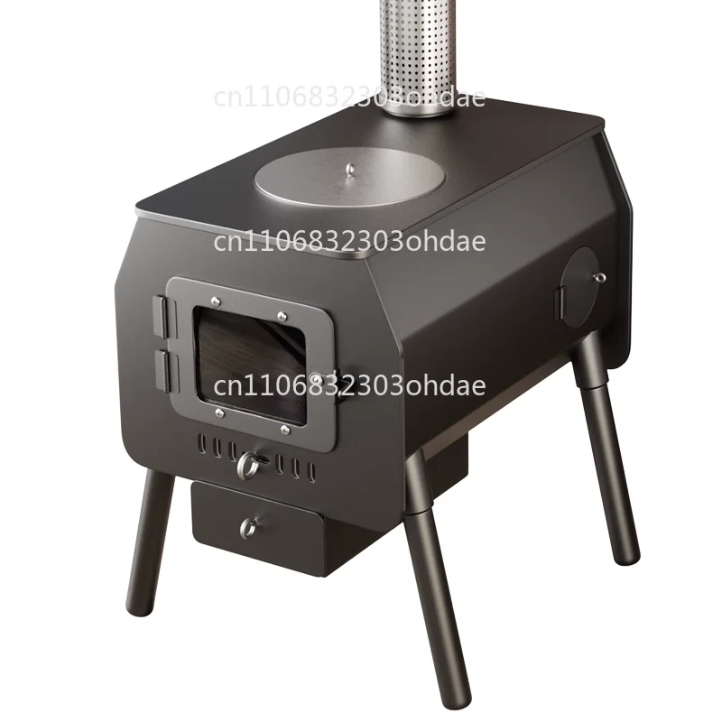 Heizung Holz und Kohle Dual-Use-Feuer Herd Heizung Herd Winter Haushalt Holzofen Innen Image