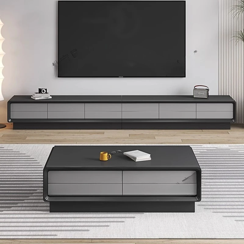 Meuble Tv brillant De luxe universel noir meuble Tv Mobile design moderne ferme Muebles De Salon meubles Salon