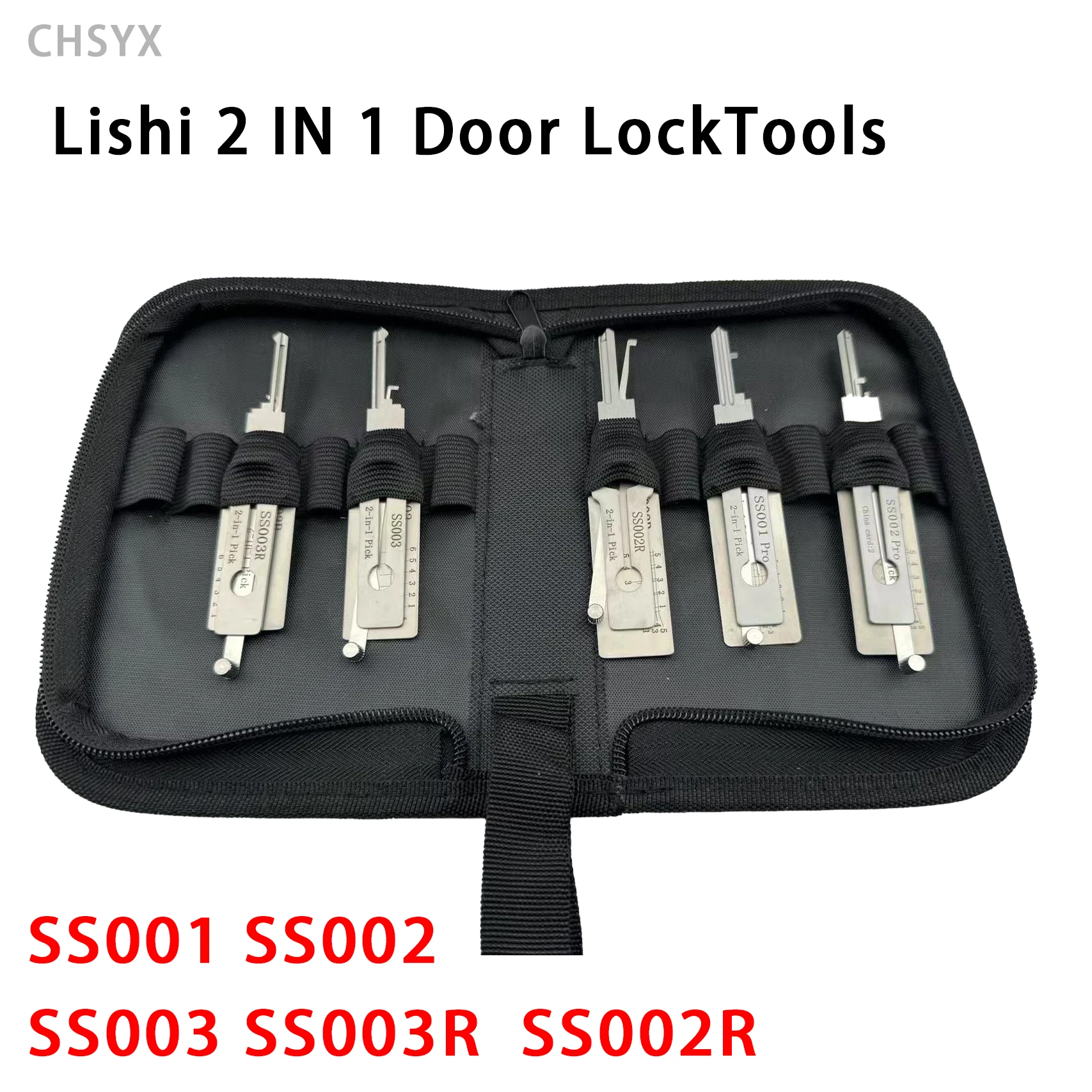 5PCS LISHI 2in1 Türschloss Decoder Werkzeug SS001 SS002 SS003 SS003R SS002R Schlosser werkzeug Lesen Image