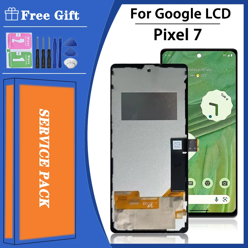 TFT Qualität Für Google Pixel 7 LCD Für Google Pixel 7 LCD Display Touchscreen Digitizer GVU6C, GQML3, GO3Z5 Display Mit Rahmen Image