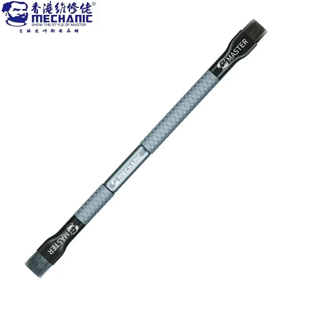 MECHANIC Motherboard Chip Doppelseitige Debonding Pinsel Stahl Pinsel IC Pad Reinigung Mainboard Wartung Polieren Pinsel Werkzeuge Image