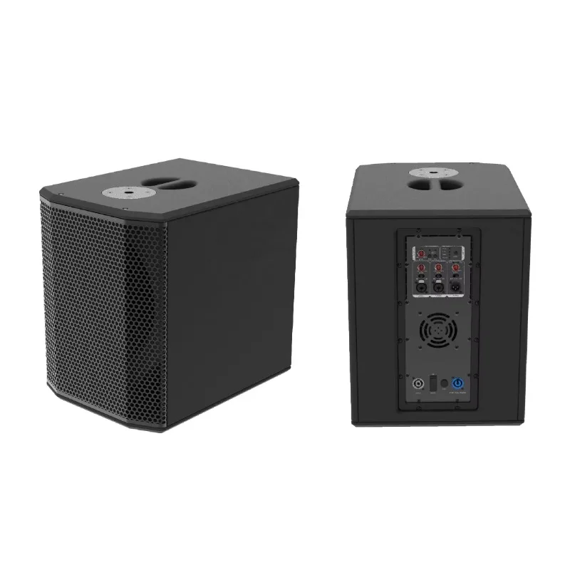 Aktiver Subwoofer der PWSUB-Serie, 12/15/18, 1200 Watt, angetriebener Lautsprecher, Pro-Audio-Lautsprecher, Holzkiste, Stereo-Subwoofer mit Image