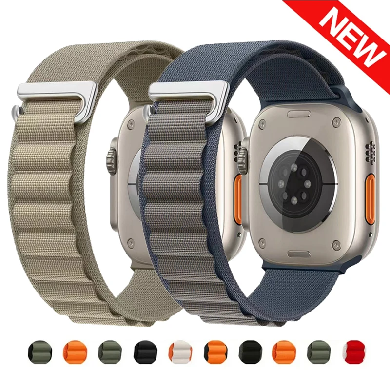 Alpine Loop-Band für Apple Watch Armband 49 mm 44 mm 40 mm 45 mm 41 mm 42 mm 38 mm 40 44 45 mm Armband iWatch Ultra Serie 7 6 5 3 SE 8 Image