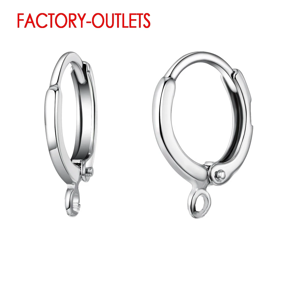 Neue Ankunft 925 Sterling Silber Ohrring Erkenntnisse Für DIY Schmuck 10 Teile/los Ohrring Haken Schmuck Zubehör Für Frauen Image