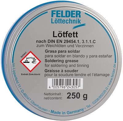 Sw Stahl Lötfett 250g, nach DIN EN29454-1 [Hersteller-Nr. 62052L] Image