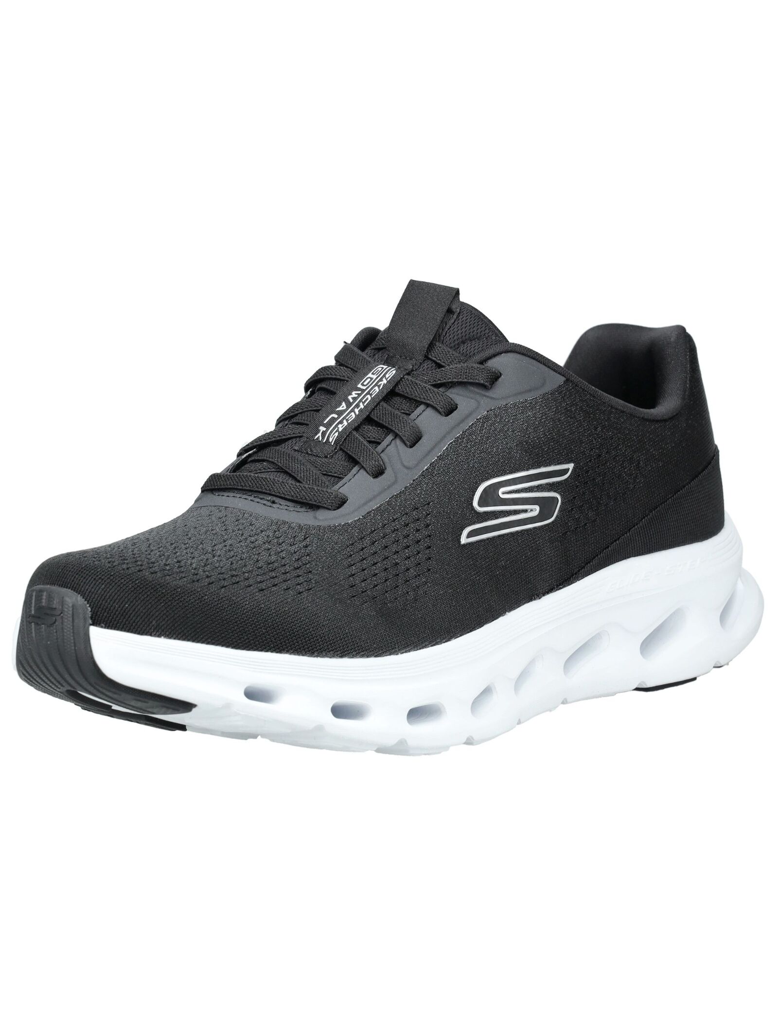 Sneaker SKECHERS "Skechers Sneaker Textil", Damen, Gr. 44, schwarz, Textil, Schuhe Sneaker