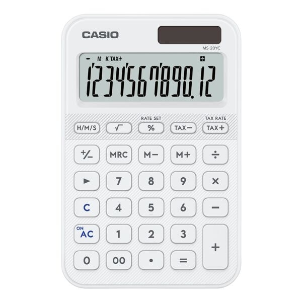 CASIO Tischrechner »MS-20YC« Weiß, 10.1x1.8 cm Image