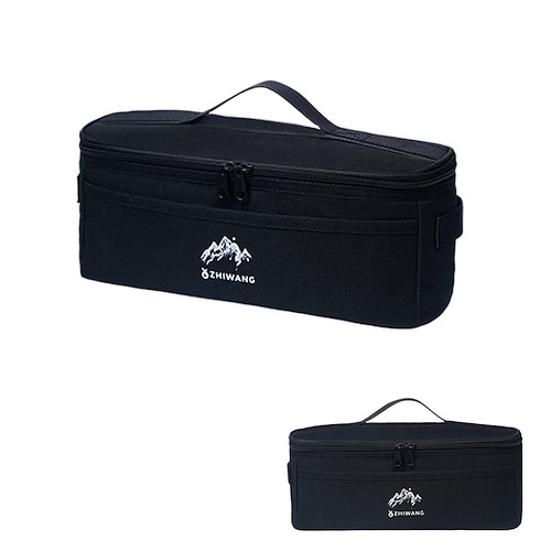 Aufbewahrungstasche für Campingkochgeschirr, tragbarer Outdoor-Küchenorganizer für Töpfe, Schüsseln und Besteck Besteck, multifunktionale Campingausrüstungs-Tragetasche mit Schutzpolsterung Image