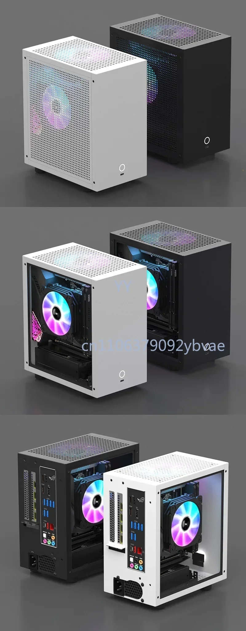 Anwendbar für GEEEK M21/M31 ITX-Chassis | 120 mm kühlendes GPU 1U-Netzteilgehäuse mit niedrigem Profil Image