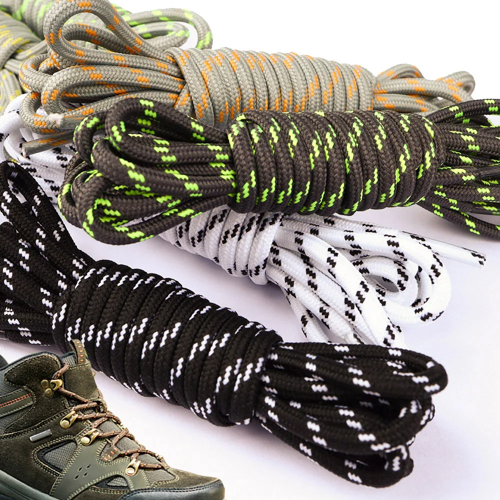 5 mm runde Schnürsenkel, Blumen-Punkte, feste Schnürsenkel, Polyester-Schnürsenkel, passende Sportschuhe, Werkzeug, Martin-Stiefel, Wanderschnürsenkel Image