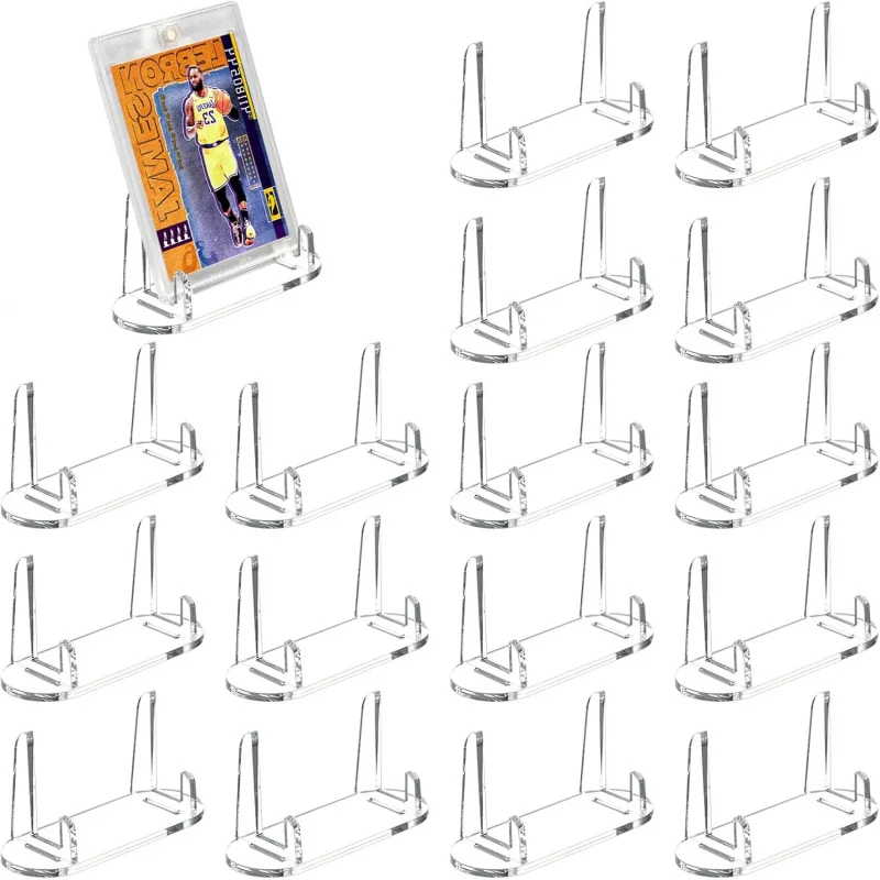 Présentoir de cartes à collectionner en acrylique, présentoir de cartes classé, porte-cartes de sport pour les spectacles commerciaux, les vendeurs au détail (sans cartes)