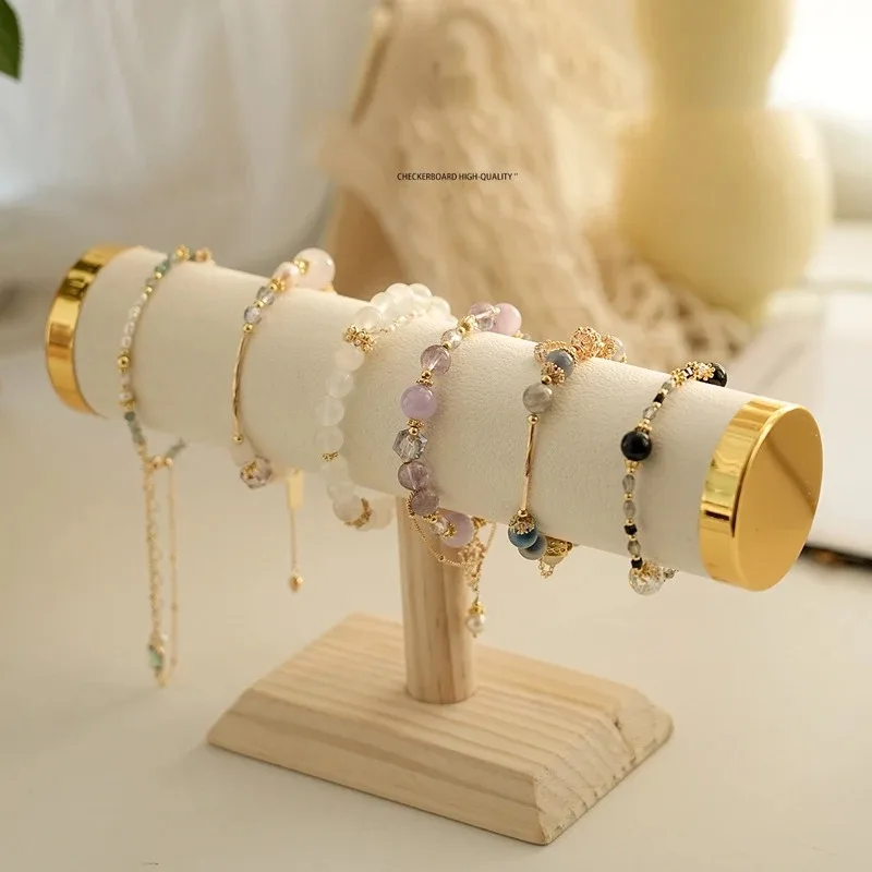 Neuer T-förmiger Schmuckständer für Ketten, Haarbänder, Uhren, Halsketten und Armbänder – Modischer Halter für Damen in verschiedenen Farben, Gold und Größen