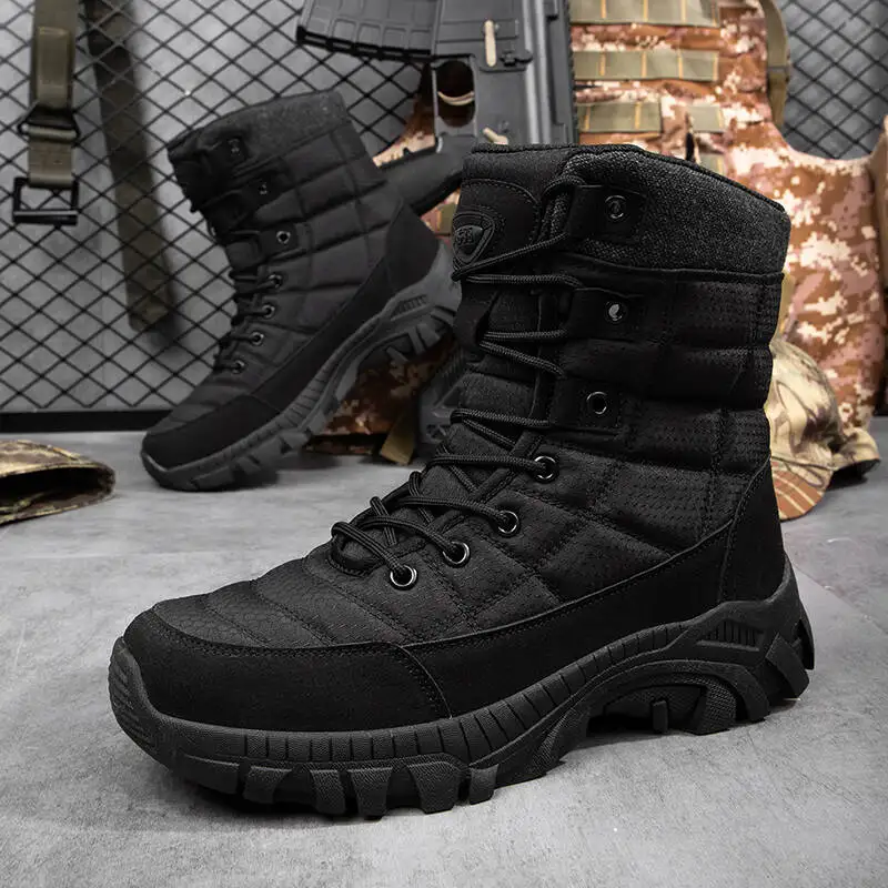 Herrenstiefel 2026 Outdoor-Stiefeletten zum Schnüren, Wanderstiefel, dicke Sohle, Herren-Sportschuhe, verschleißfest, Dschungel-Trekking, Größe 39–47