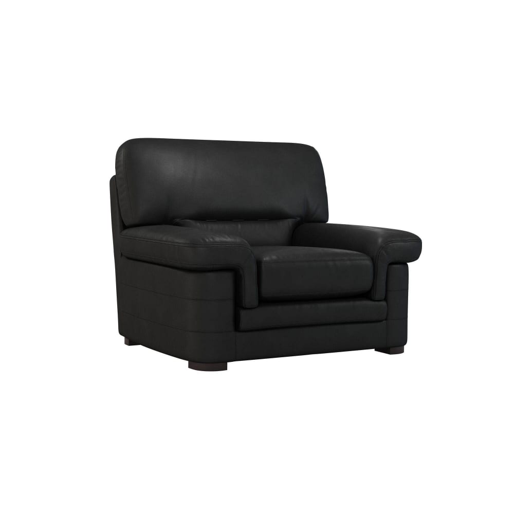 Fauteuil cuire H90 noir