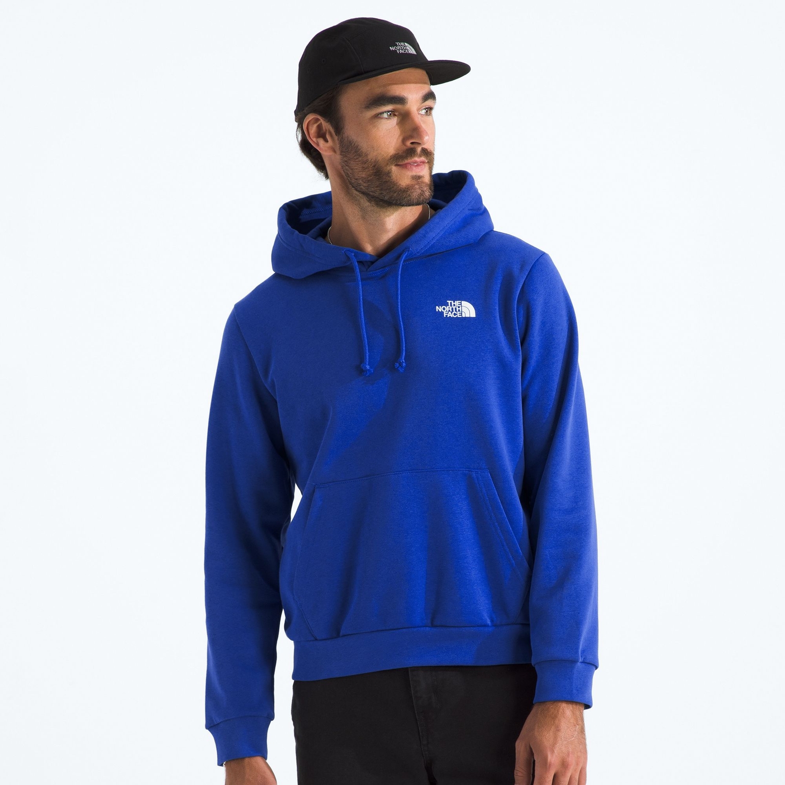 The North Face Men's Red, White, & Blue Regular Hoodie (Size M) Blue/Blue, Cotton,Polyester