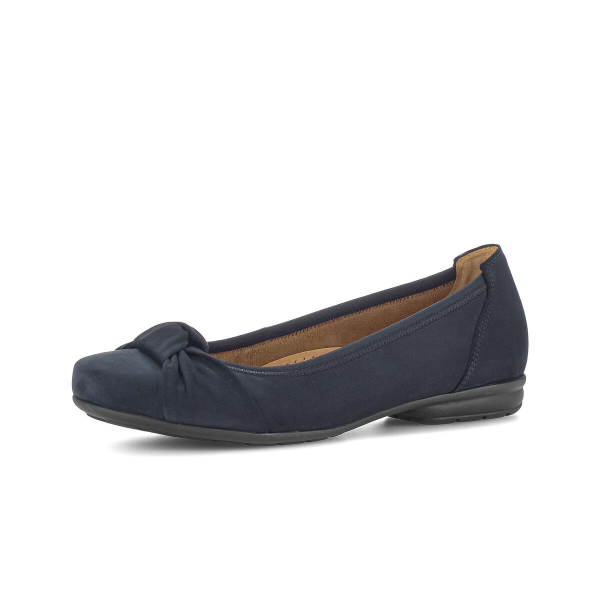 Ballerina GABOR "Sportliche Ballerina Rauleder", Damen, Gr. 35,5, blau, Schuhe Ballerina