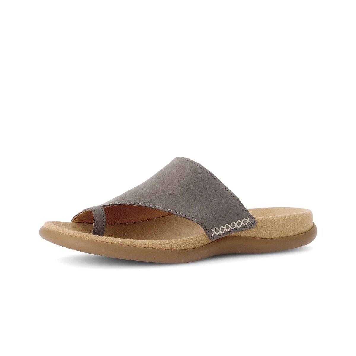 Zehentrenner GABOR "Zehentrenner", Damen, Gr. 40, grau, Schuhe Zehentrenner