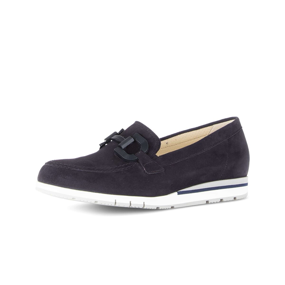 Ballerina GABOR "Sportliche Ballerina Rauleder", Damen, Gr. 38, blau, Schuhe Ballerina