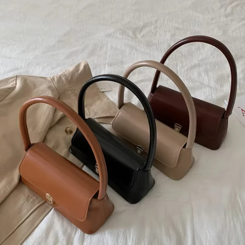 Sacs à bandoulière de marque de luxe pour femmes, Design de mode sous les bras, sac à bandoulière, sac à main et bourses de couleur unie, 2025
