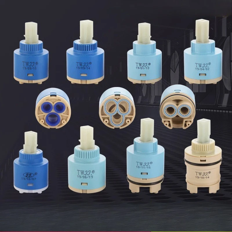 Robinet mitigeur à cartouche à disque en céramique, cartouche thermostatique, Valve à disque, cartouches en plastique et céramique Pp pour mélangeur 35/40Mm