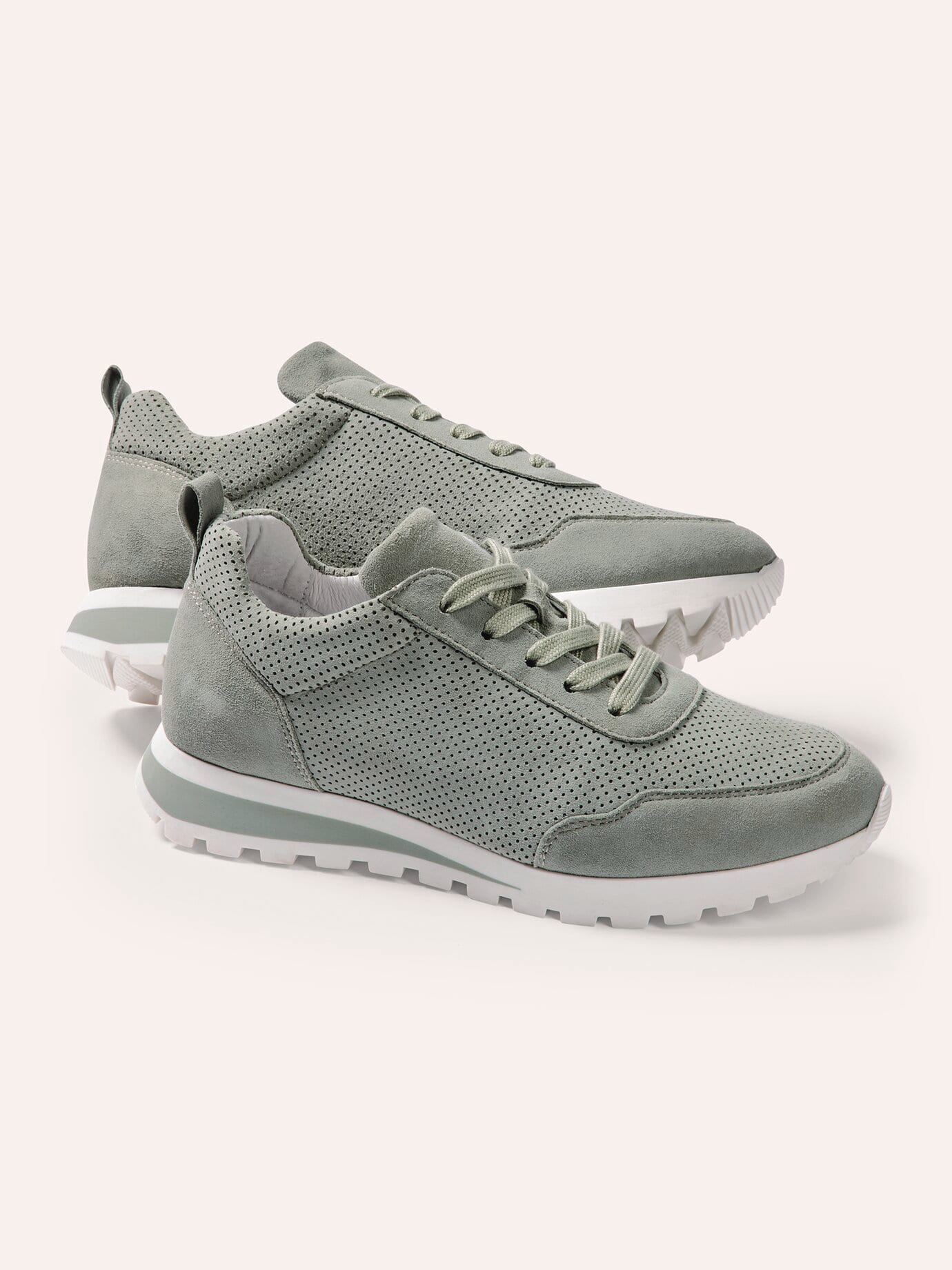 Walbusch Damen Soft City Sneakerschuh Grün noch offen: Muster