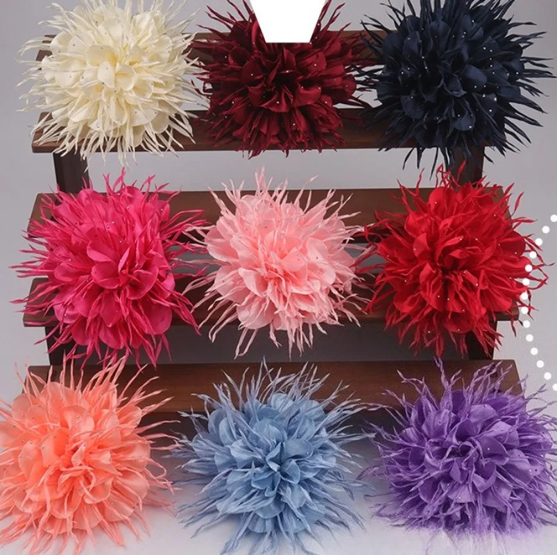 18 cm hochwertige und stimmungsvolle Blumenbrosche für Damen, modischer Charme, Geburtstagsfeier, kommerzielle Performance-Accessoires, Anstecknadel Image