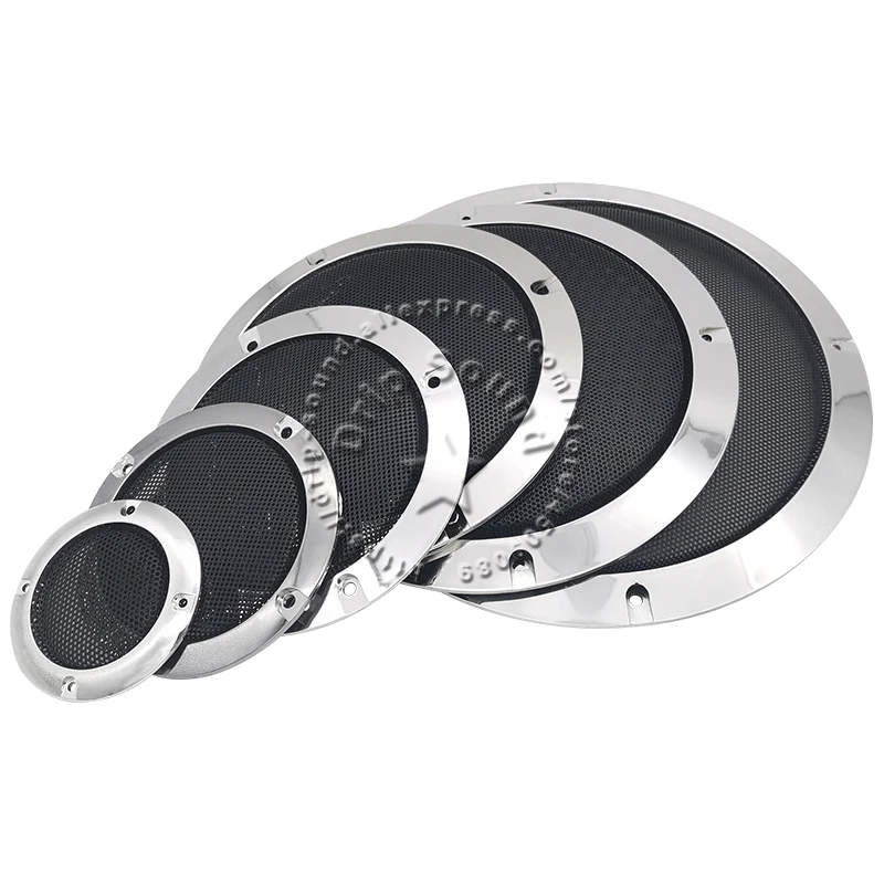 Für 2"/3"/4"/5"/6,5"/8"/10" Lautsprecher Grill Abdeckung Hochwertige Auto Home Audio Conversion Net Dekorative Kreis Metall Mesh Schutz Image