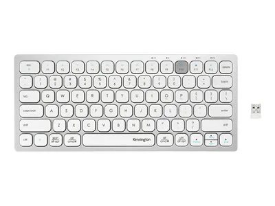 Kensington Multi-Device Dual Wireless Compact Keyboard - Silver