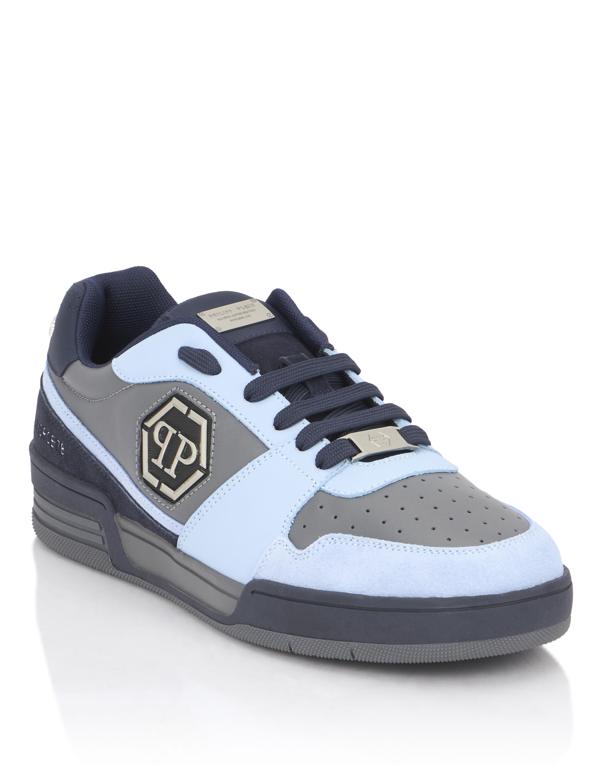 Sneaker PHILIPP PLEIN "P-Force 78", Damen, Gr. 41, Normalschaft, 1407, dunkelblau, lightblau, Schuhe Sneaker