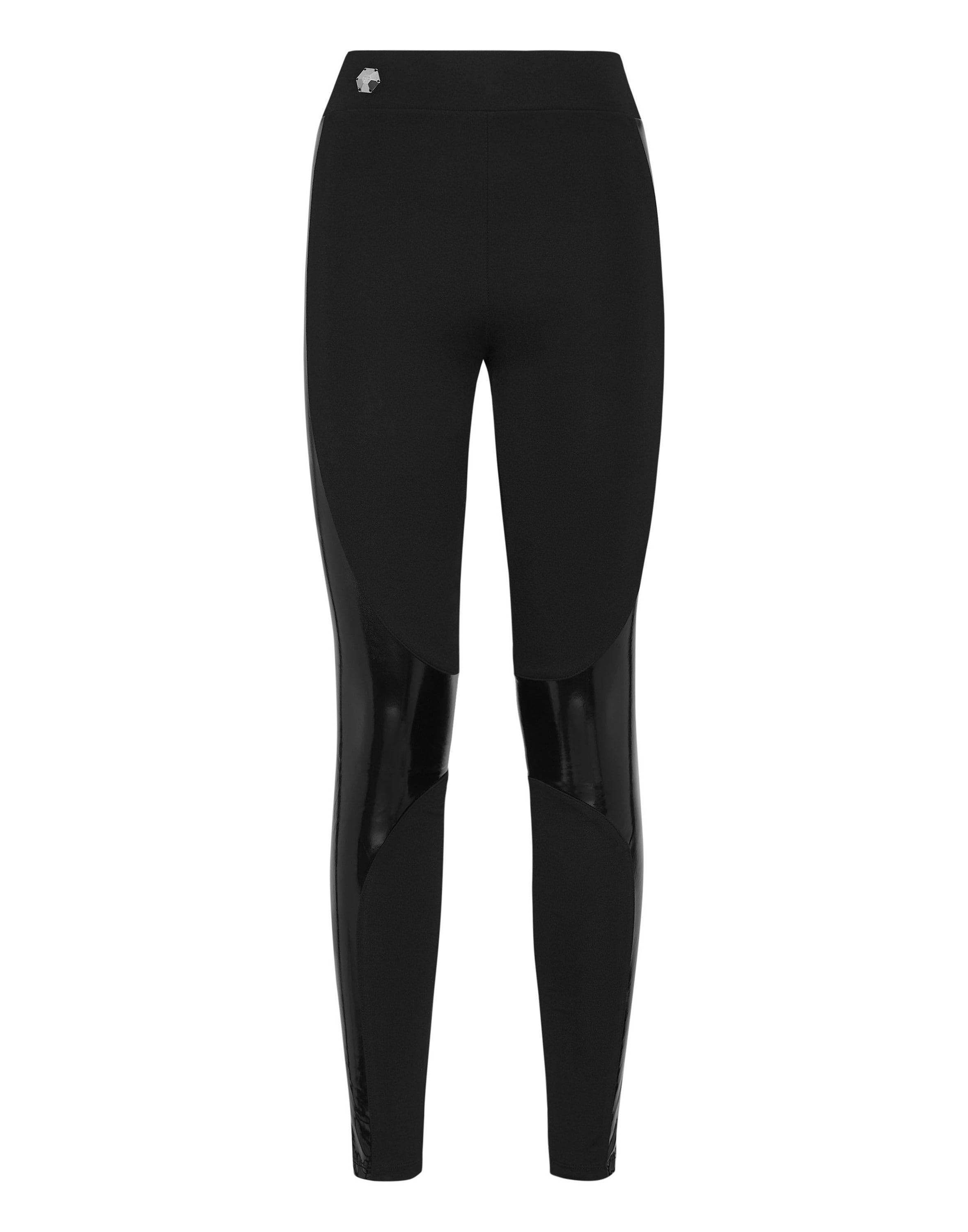 Leggings PHILIPP PLEIN "Leggings", Damen, Gr. L, US-Größen, 02, schwarz, Obermaterial: 70% Viskose, 22% Polyester, 8% Elasthan, Hosen Leggings