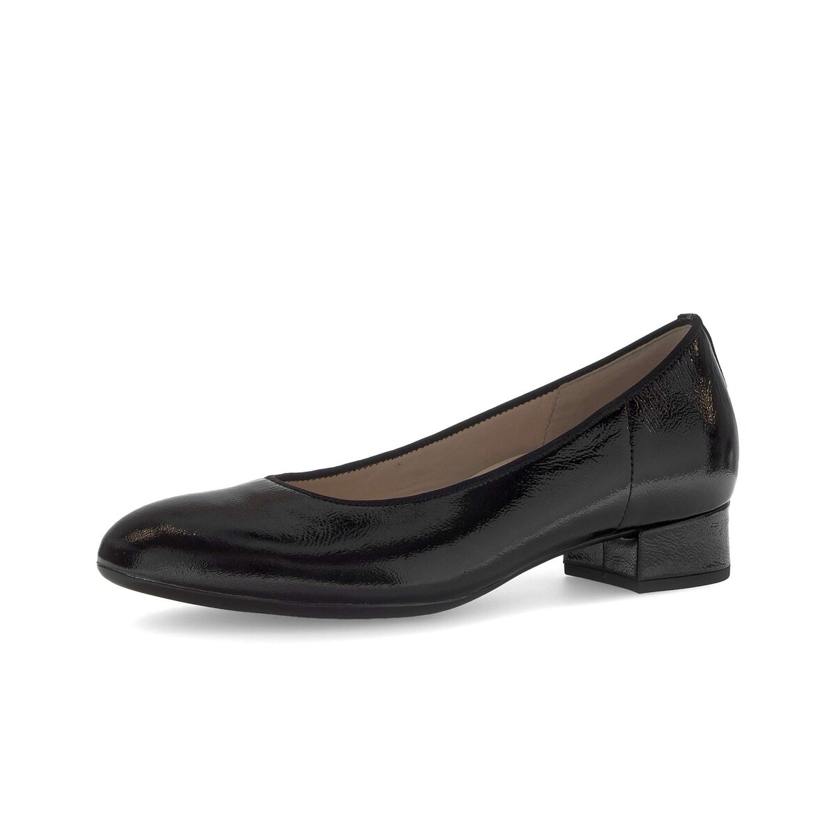 Pumps GABOR "Eleganter Pumps Lackleder", Damen, Gr. 40, schwarz, Schuhe Pumps