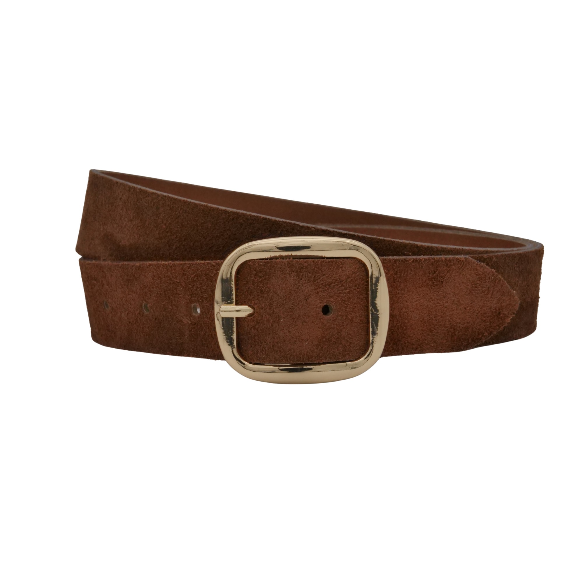 Ledergürtel ANNAMATONI "AnnaMatoni Damen Ledergürtel in hochwertigem Velour Leder 3,5cm", Damen, Gr. TW100 - 115cm Gesamtlänge, braun 650, 100% Leder, Gürtel Ledergürtel Image