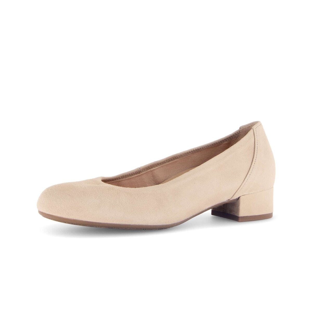 Pumps GABOR "Eleganter Pumps Rauleder", Damen, Gr. 44, beige, Schuhe Pumps