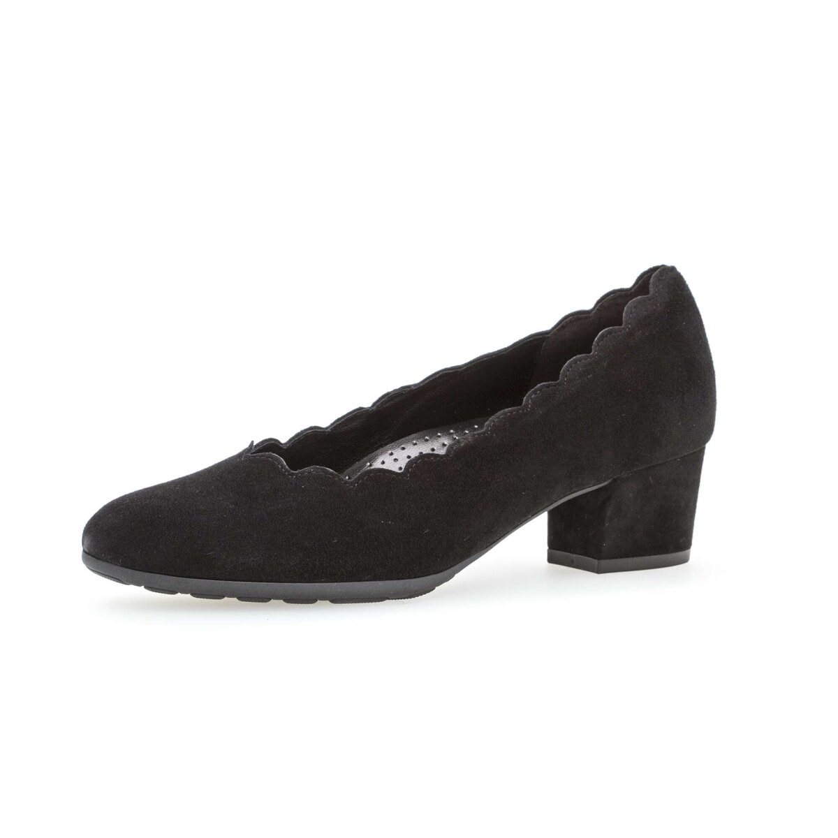 Pumps GABOR "Eleganter Pumps Rauleder", Damen, Gr. 40, schwarz, Schuhe Pumps