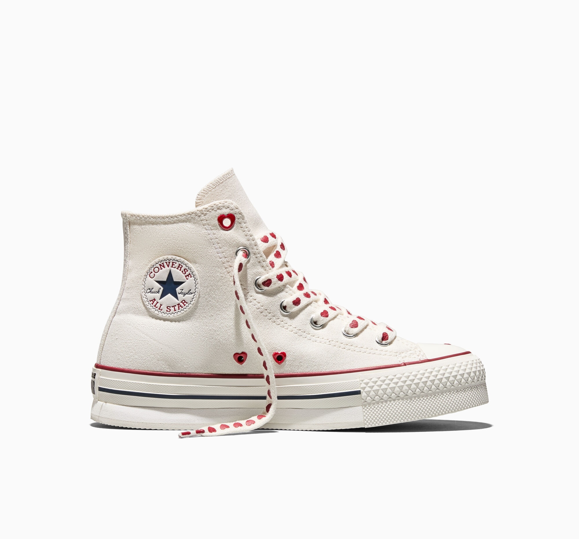 Sneaker CONVERSE "CHUCK TAYLOR ALL STAR EVA LIFT", Damen, Gr. 36, vintage weiß, vintage weiß, days ahead, Textil, Schuhe Sneaker