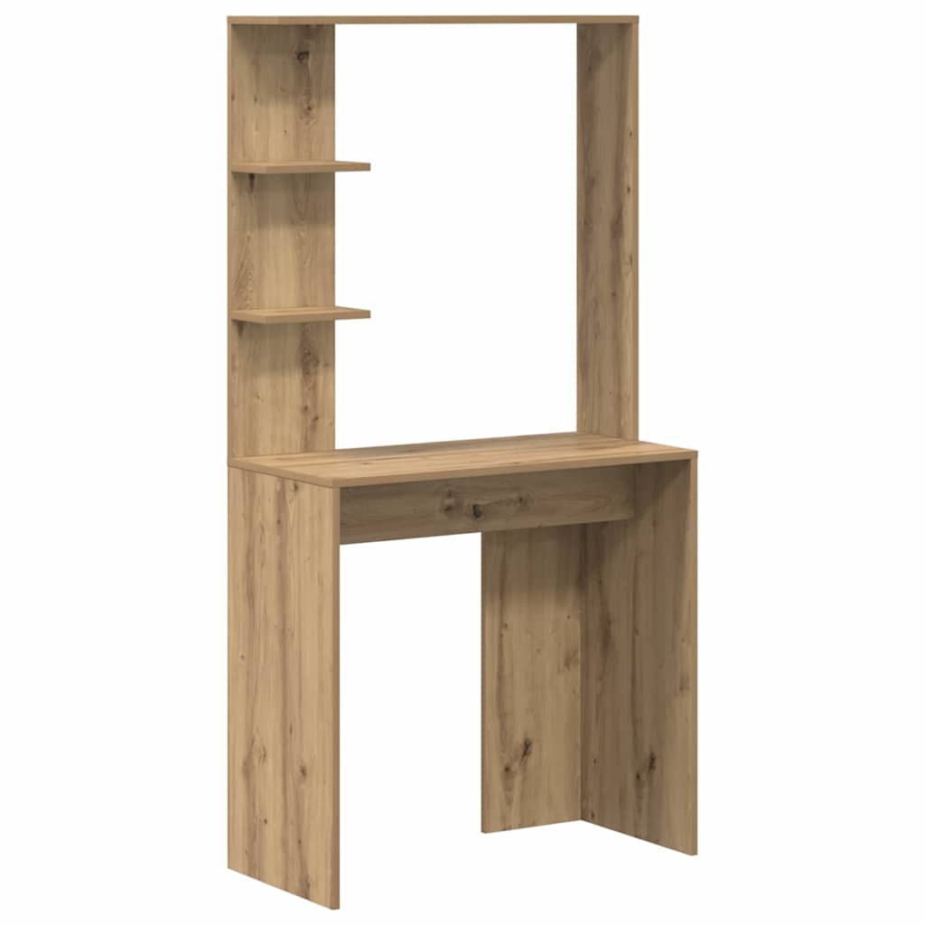 vidaXL Schreibtisch Artisan-Eiche 78,5 x 37 x 154,5 cm Holzwerkstoff Image