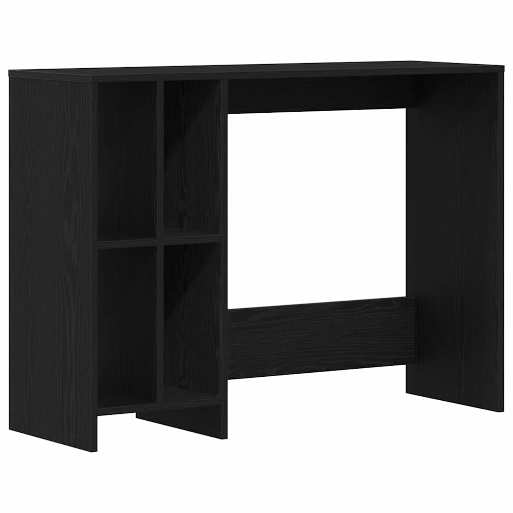 vidaXL Schreibtisch mit Regal Schwarz Eichen-Optik 102,5 x 35 x 75 cm Image