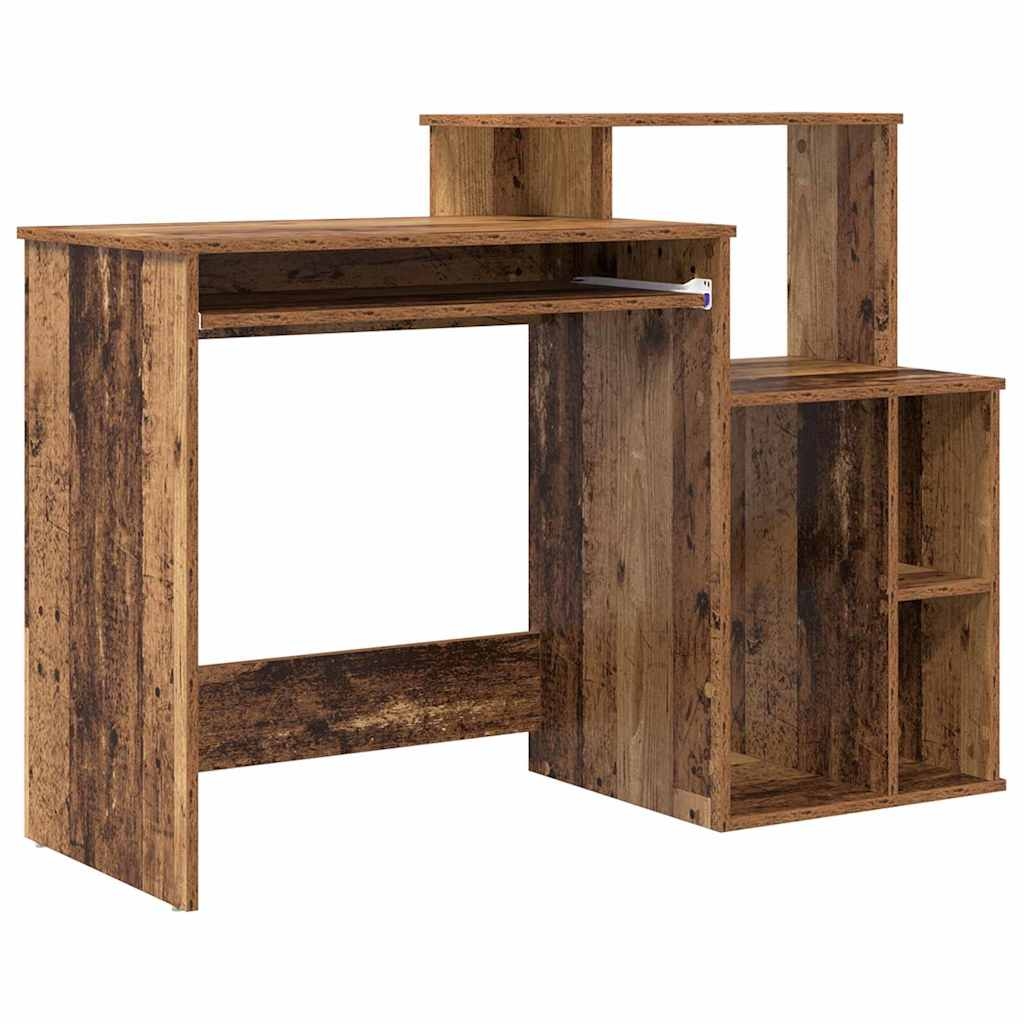 vidaXL Schreibtisch Altholz 120,5 x 44 x 88,5 cm Holzwerkstoff Image