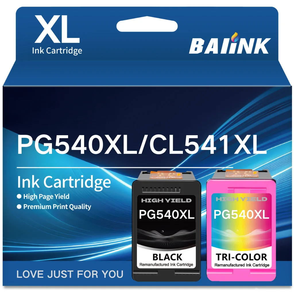 BAIINK PG-540 XL CL-541 XL Ersatz für Canon 540 541 PIXMA MG3650 MG3550 MG4250 MG3650S MG3600 MX475 MG2150 MG3150 Image