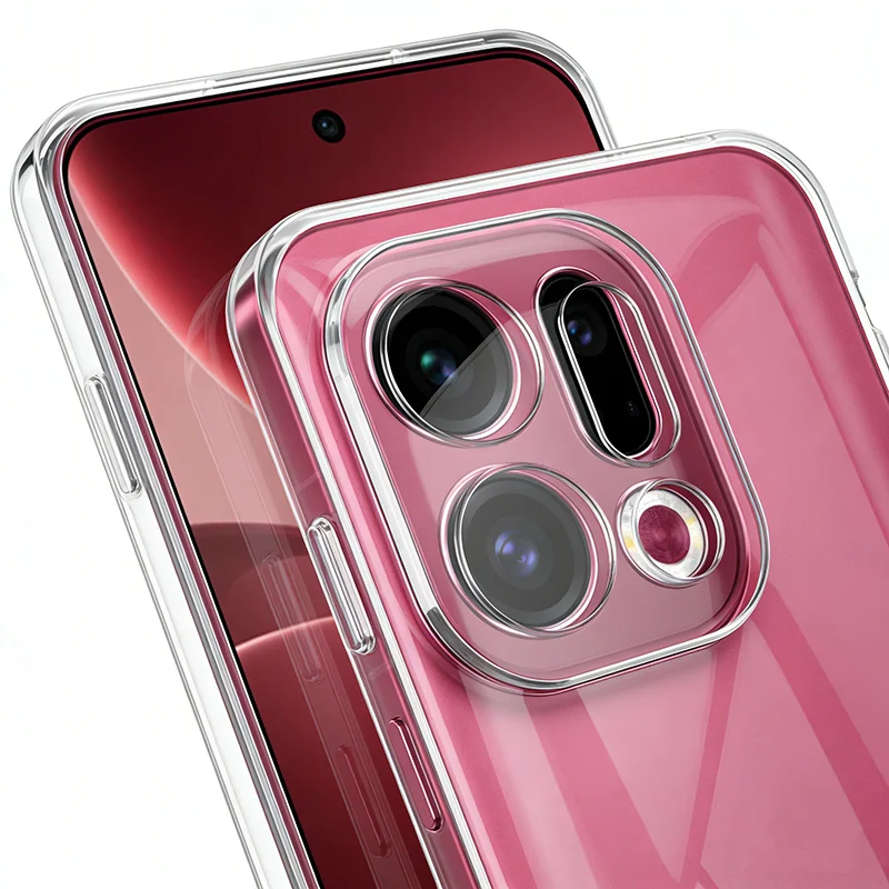 Custodia morbida in silicone trasparente ultra sottile per Oppo Find X9 X9 + X8 X8S X7 X6 X5 Pro Ultra 1.2mm Cover posteriore trasparente antiurto