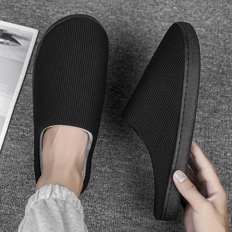 Männer Hausschuhe Winter Schuhe Warme Hausschuhe Männer Indoor Outdoor Wanderschuhe Turnschuhe Männer Casual Schuhe pantuflas hombre Image