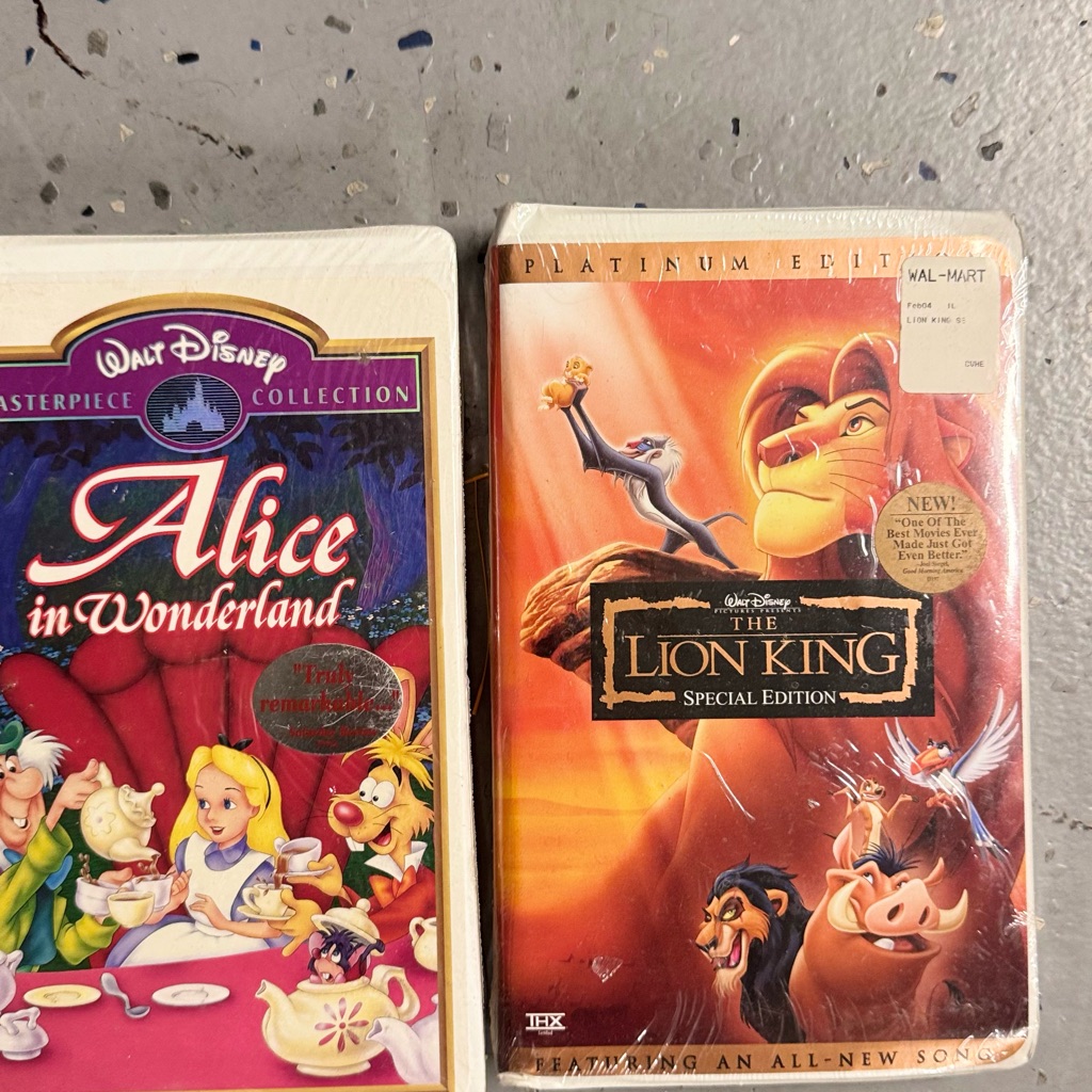 Disney Video Games & Consoles | Alice And Wonderland & Disney The Lion King Special Edition Vhs New!!! | Color: Black/Orange | Size: Os